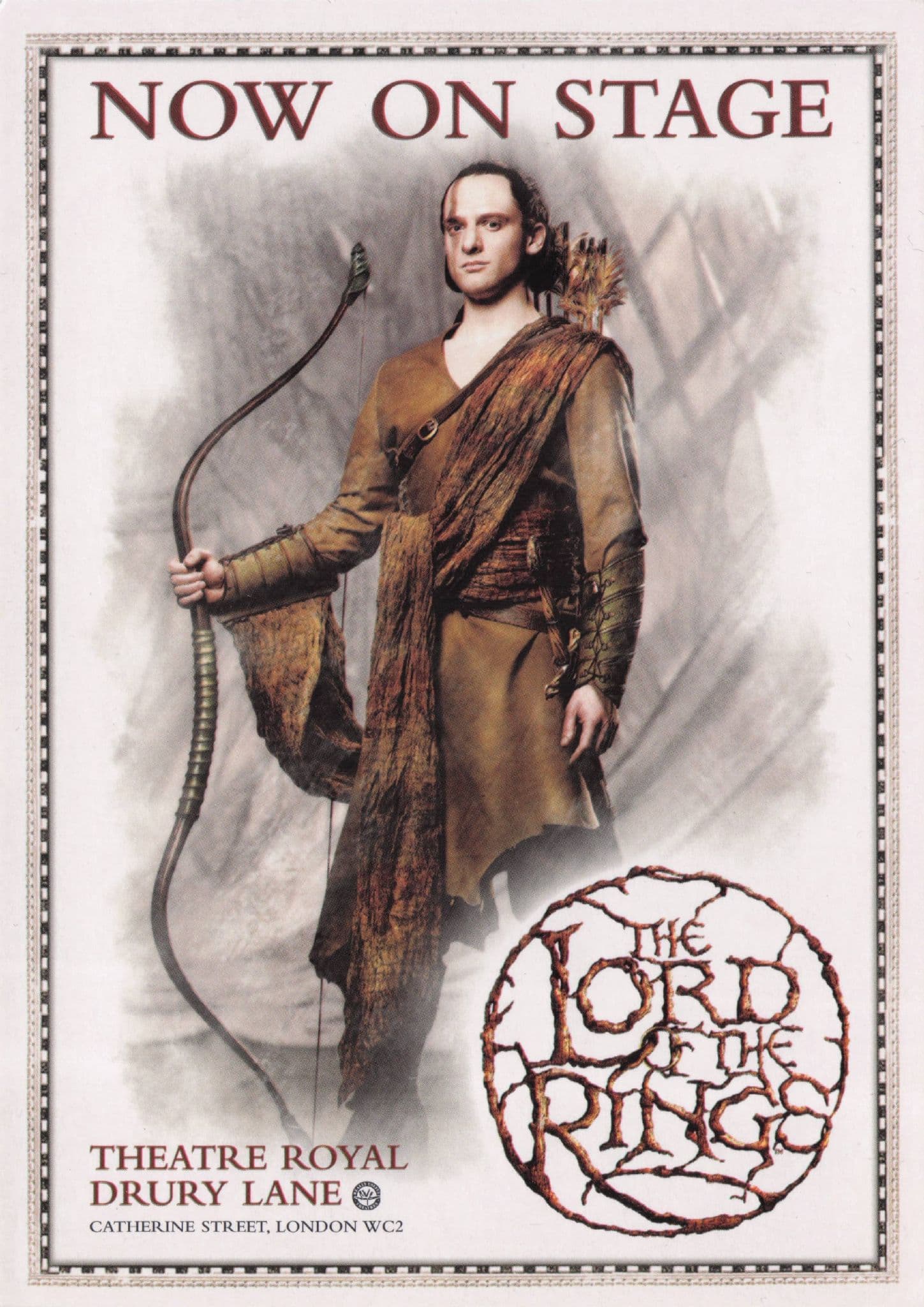 Lord Of The Rings Theatre Royal Arrives Drury Lane London Rare Postcard