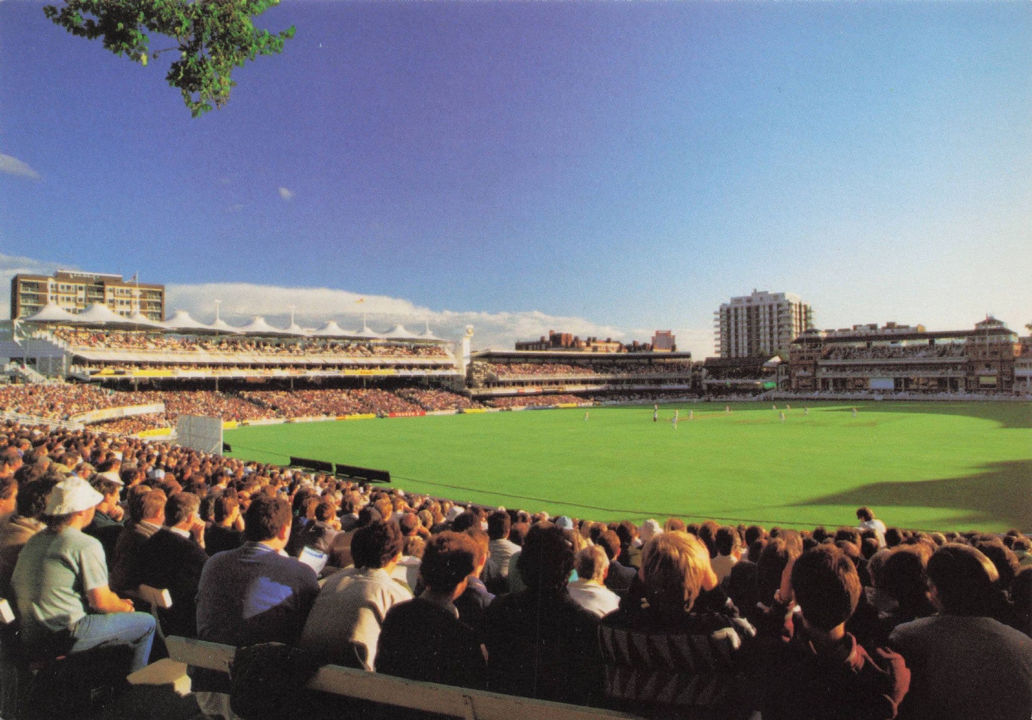 Lords Cricket Ground Match Nursery End Aerial 1980s Postcard