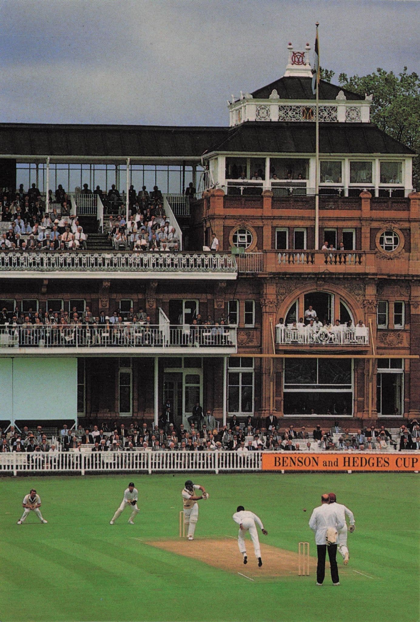 Lords Cricket Ground Pavilion Aerial 1980s Postcard