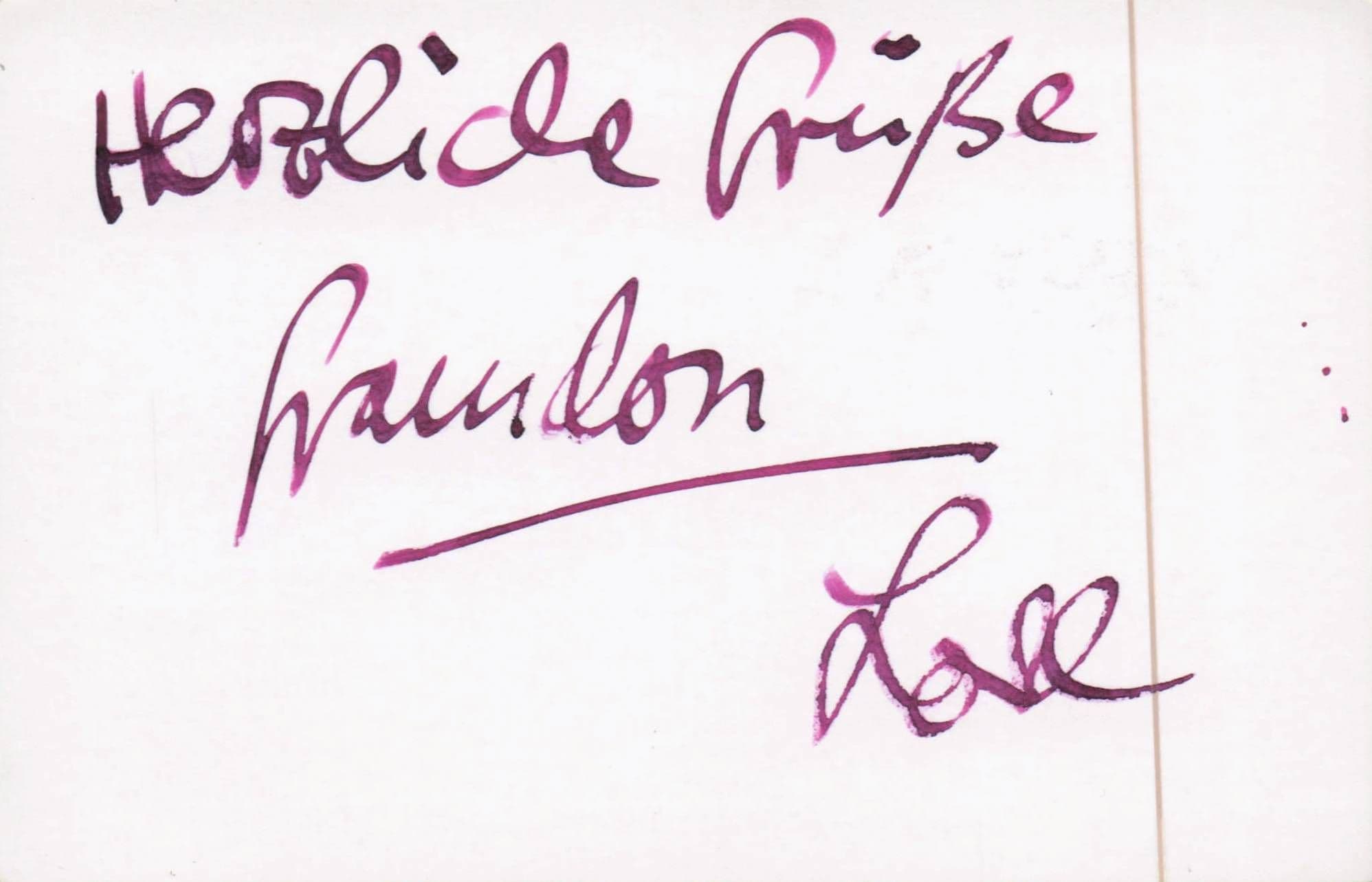 Lore Richter Betty's Diagnose Film Actress 2x Hand Signed Autograph s