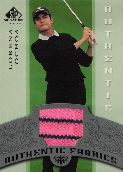 Lorena Ochoa Authentic Fabrics 2005 SP Golf Upper Deck Worn Shirt Card