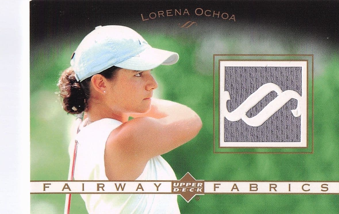 Lorena Ochoa Fairway Fabrics 2003 Real Golf Shirt Relic Trade Card