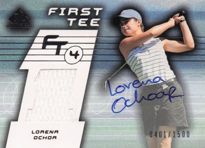Lorena Ochoa First Tee SP 2003 Golf Hand Signed Worn PGA Shirt Card