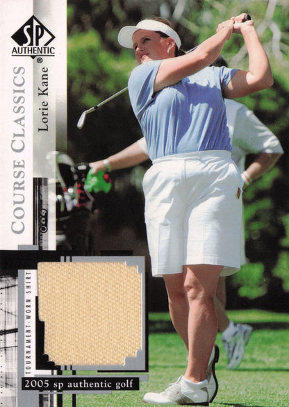 Lorie Kane Course Classics 2005 Golf SP Upper Deck Worn Shirt Card