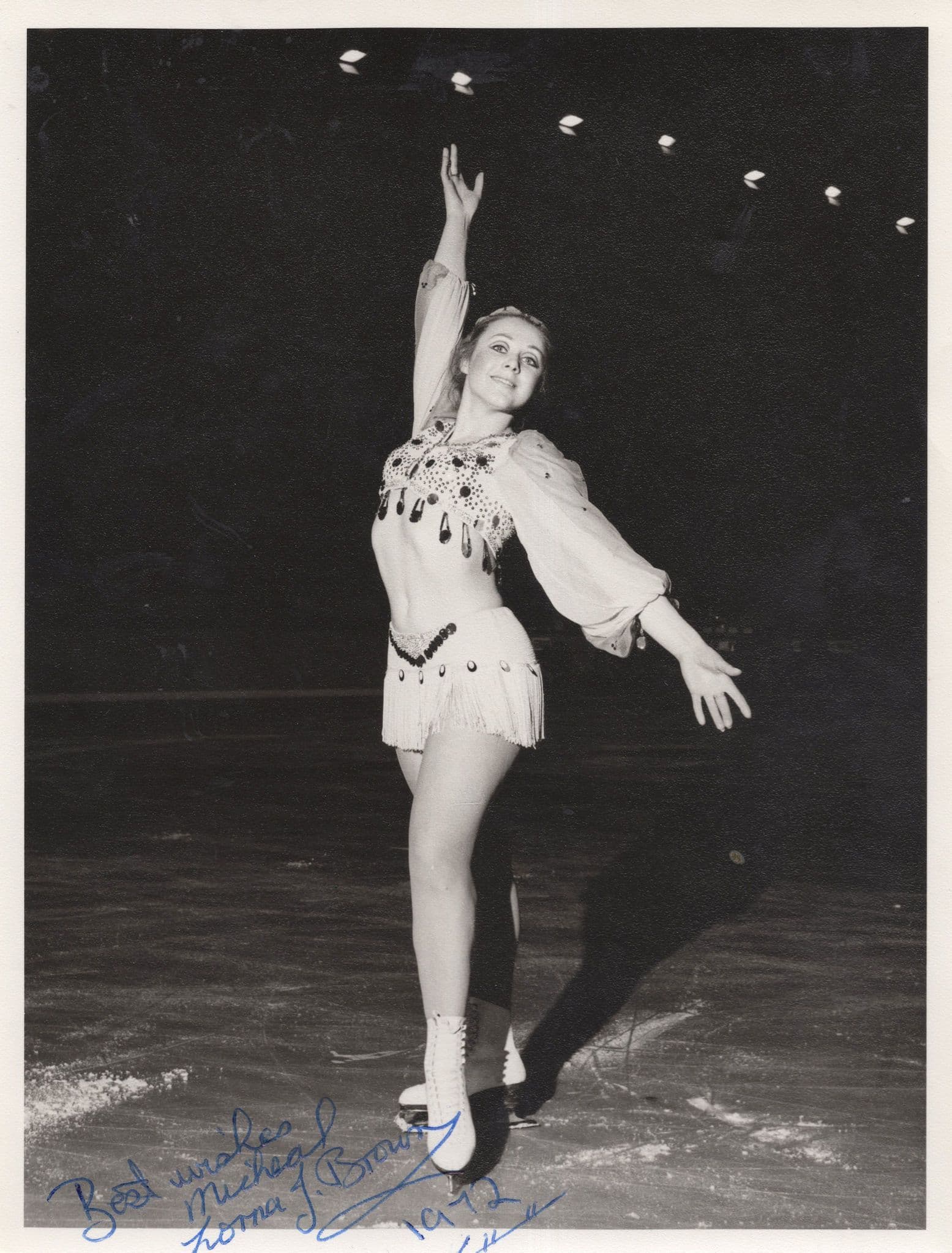 Lorna Brown Ice Skating Skater Champion John Curry Hand Signed Photo