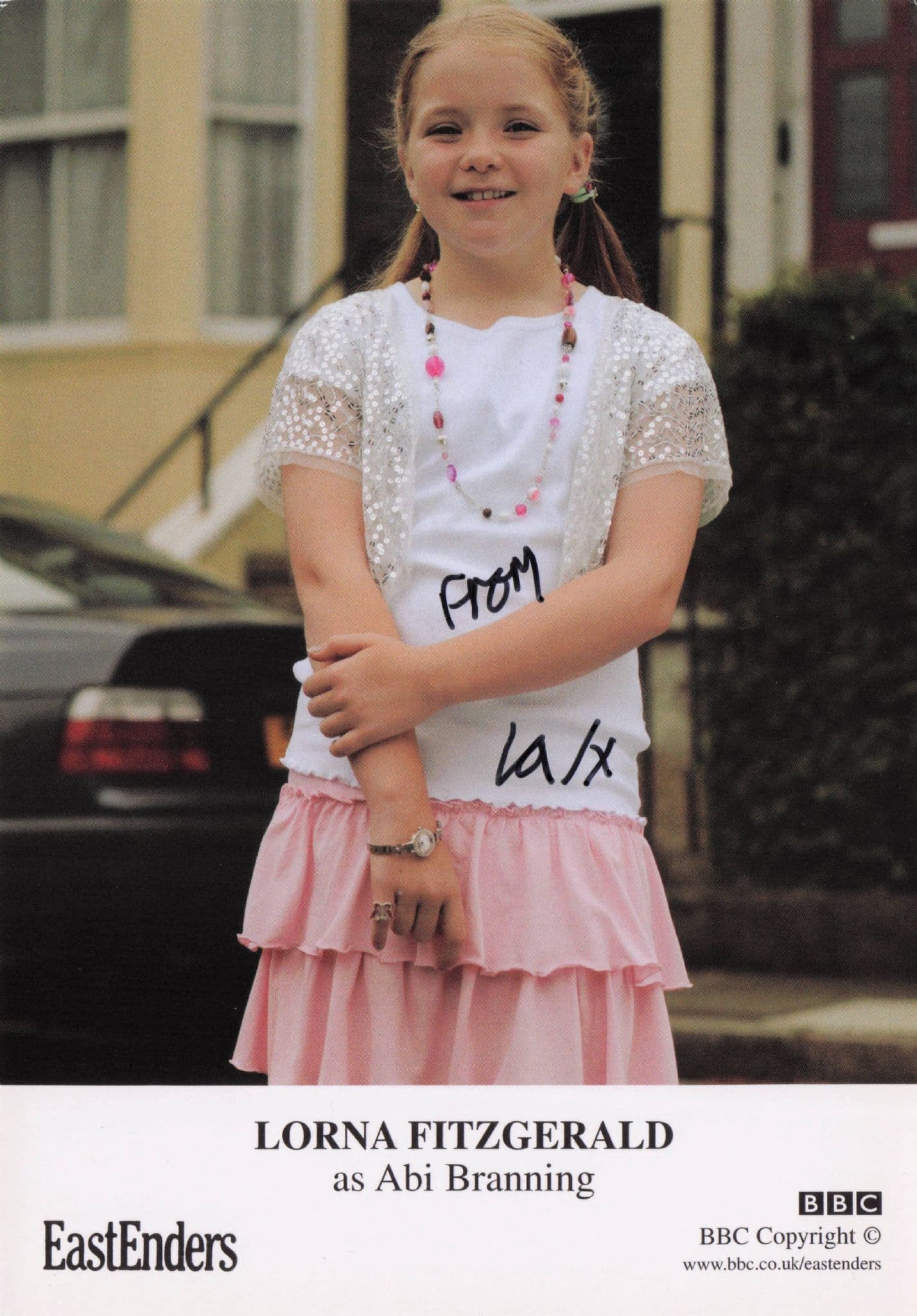 Lorna Fitzgerald as Abi Branning Eastenders Hand Signed Cast Card Photo