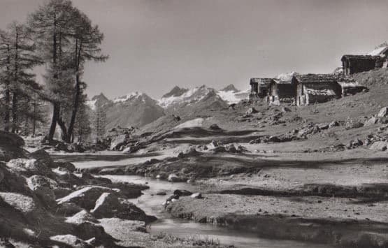 Lotschental Guggialp Rothorner Real Photo Postcard
