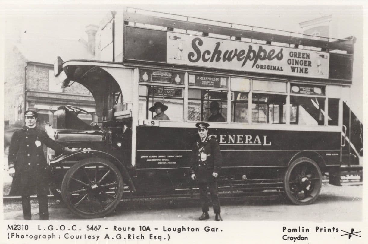 Loughton Bus London Essex With Driver Conductor RPC Postcard
