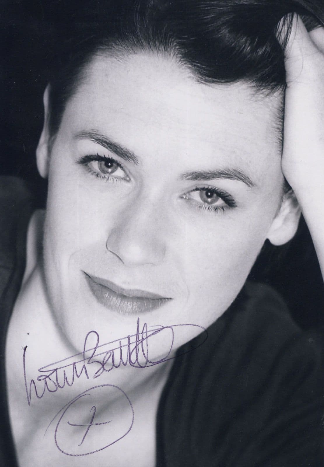 Louise Barrett Nescafe Gold Lady Advert Hand Signed Photo