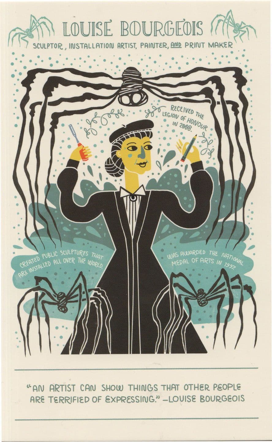 Louise Bourgeois French American Sculptor Artist Printer Postcard