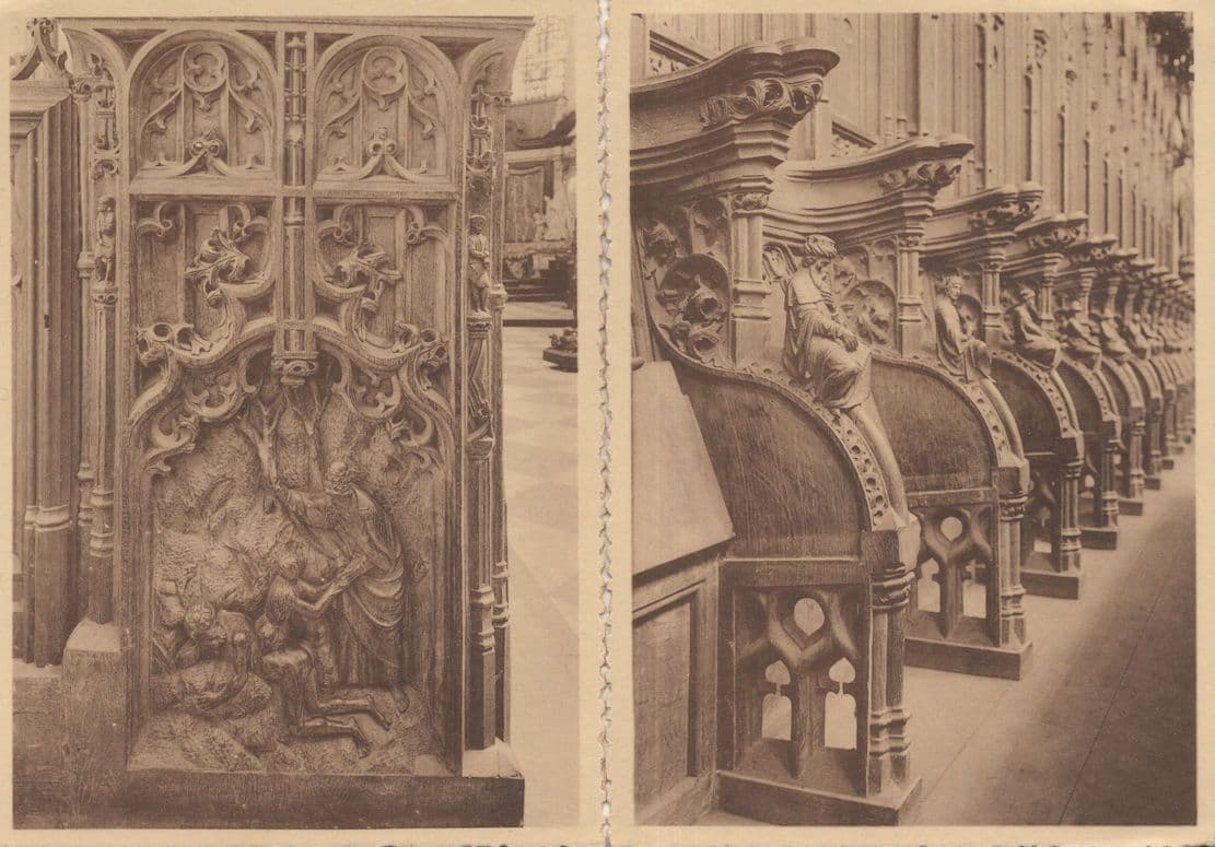 Louvain Eglise Ste Gertrude Belgium 2x Old Postcard s