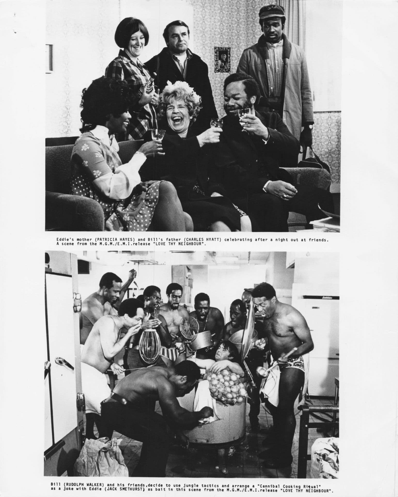 Love Thy Neighbour Patricia Heyes 2x ITV Thames A4 Vintage Photo Still