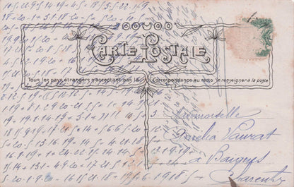 Lovers At Birds House Nest Secret Spy Code Glamour Lady Old Romantic Postcard