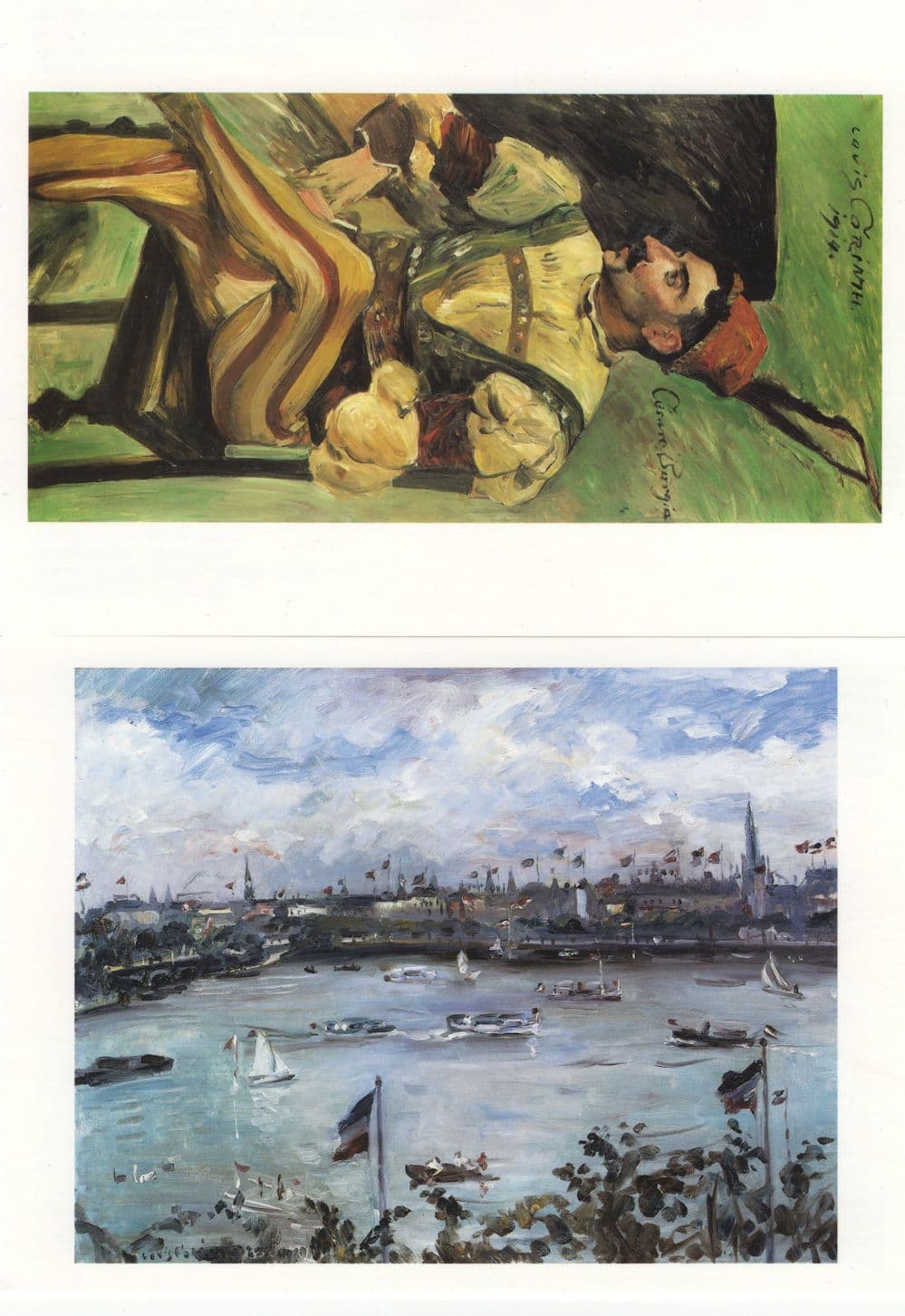 Lovis Corinth Cesare Borgia Emperors Day In Hamburg 2x Postcard s