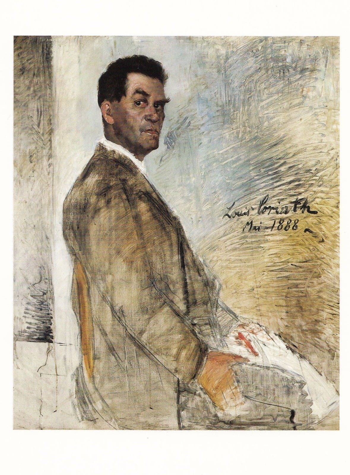 Lovis Corinth Portrait Of Franz Heinrich Corinth Father Painting Postcard