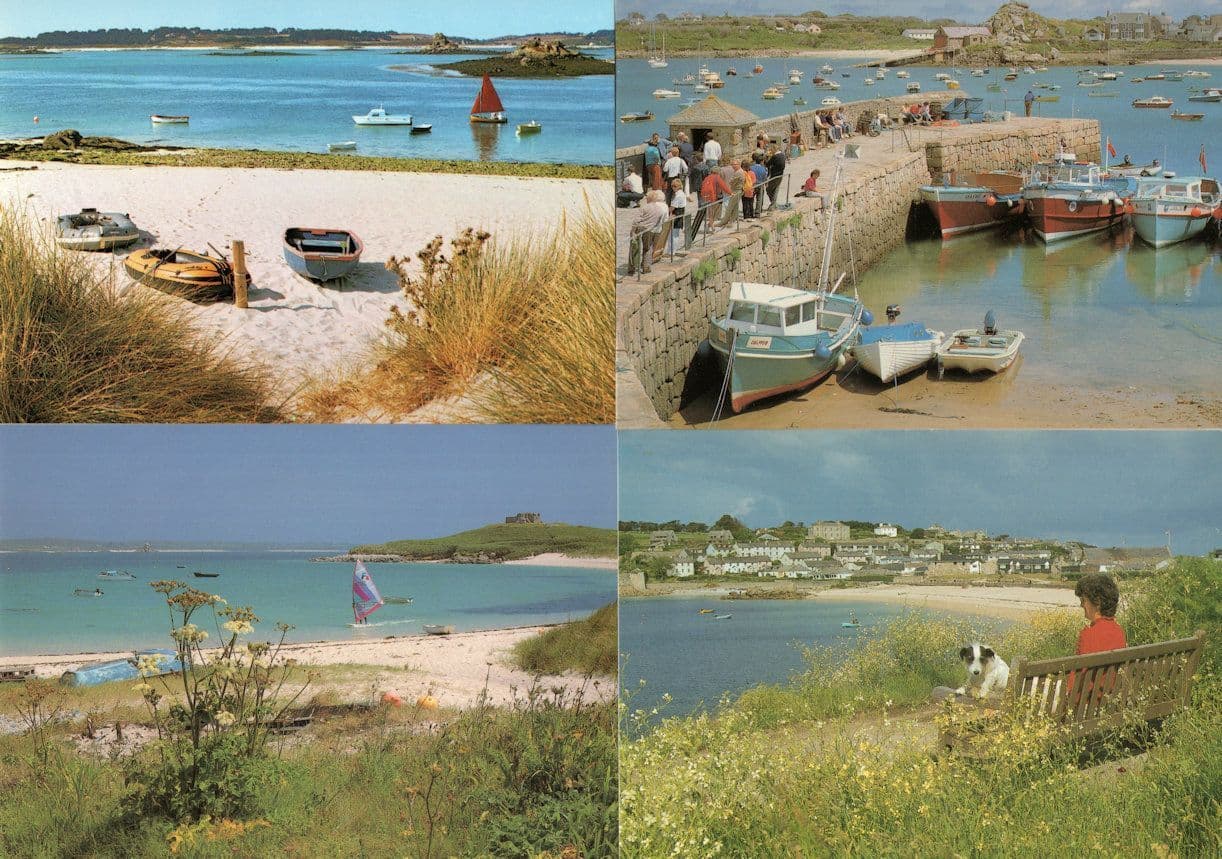 Lowertown Tresco Porthcressa Beach Isles Of Scilly 4x Postcard s