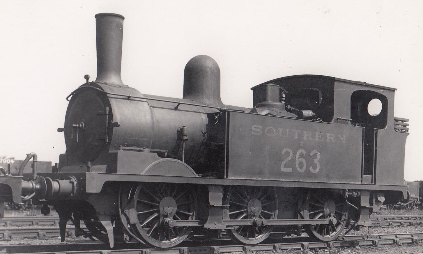 LSWR Railway Class 0-6-0T no 265 At Eastleigh Station Hampshire Train Photo