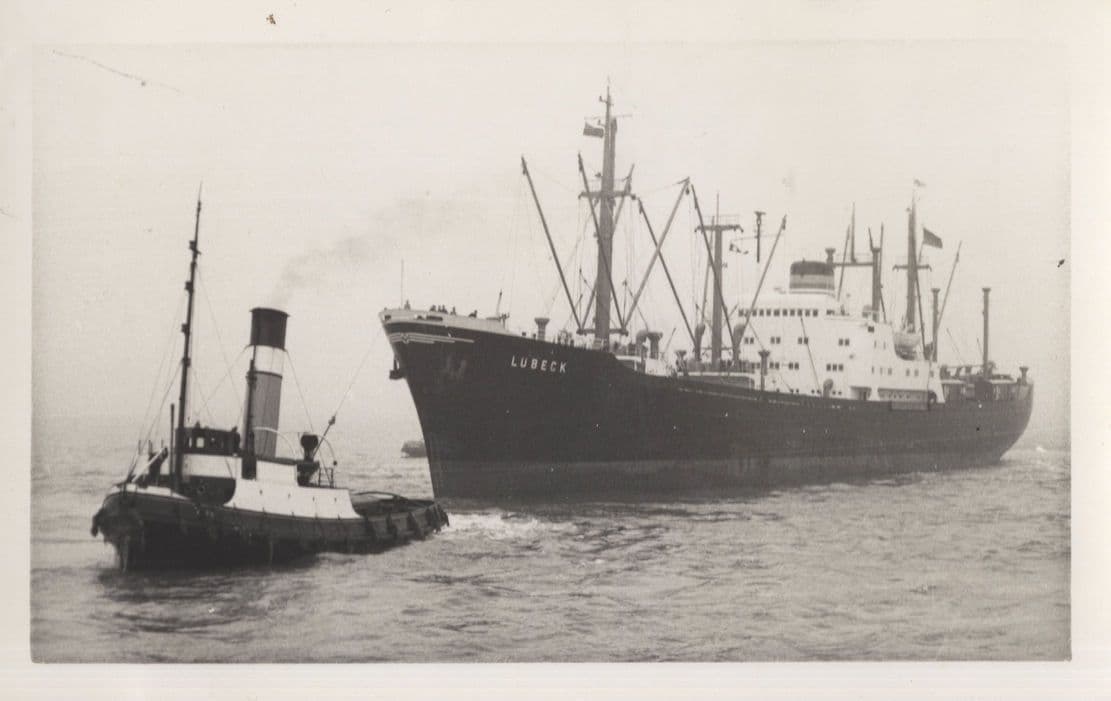 Lubeck Norway Ship Vintage Rare Photo