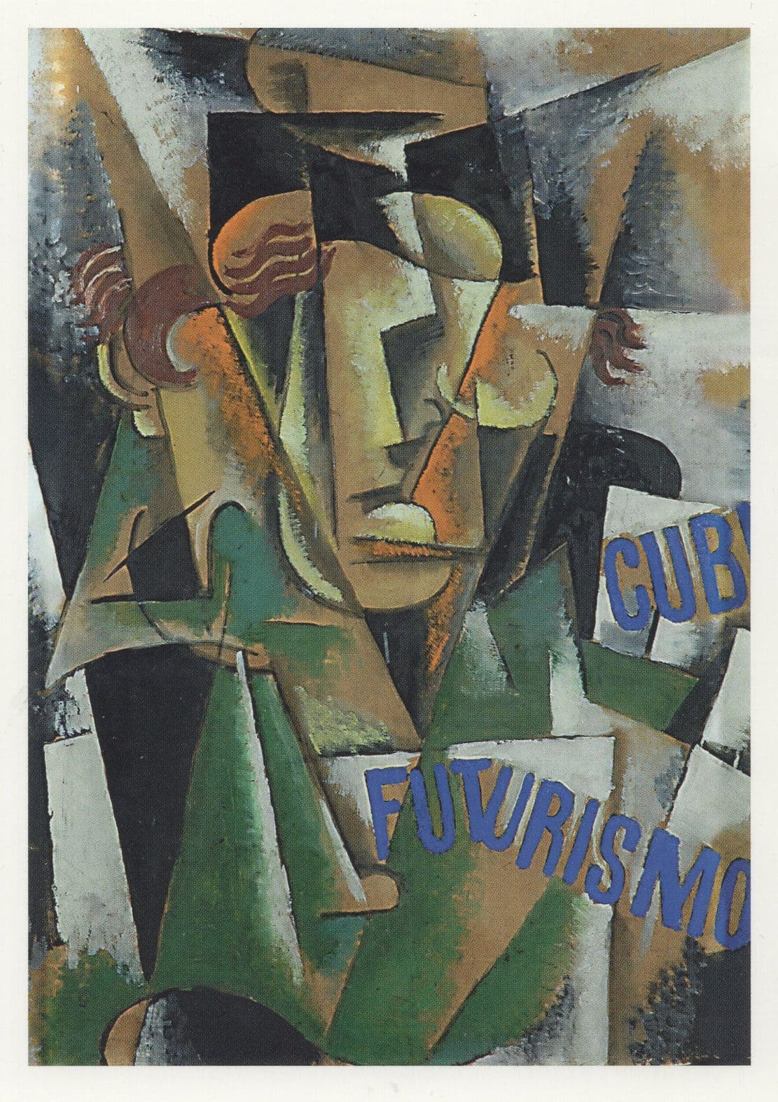 Lubov Popova Study For A Portrait Tate Gallery Painting Postcard