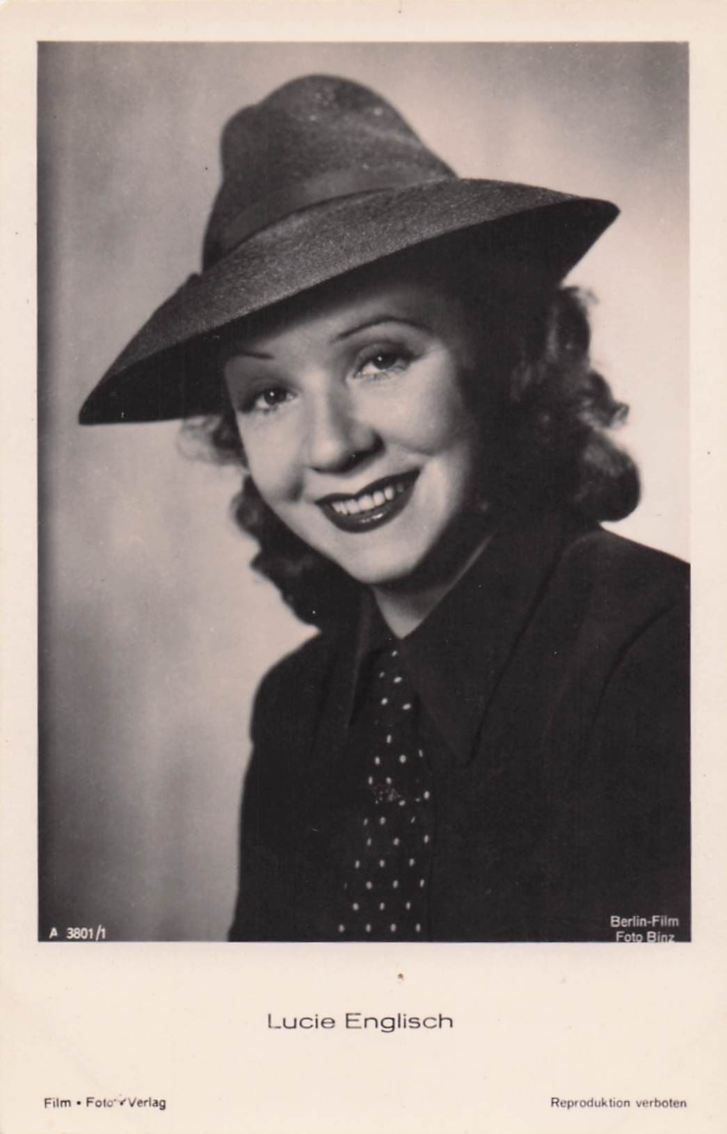 Lucie Englisch Austrian Film Movie Actress Of Heinrich Fuchs Old Postcard