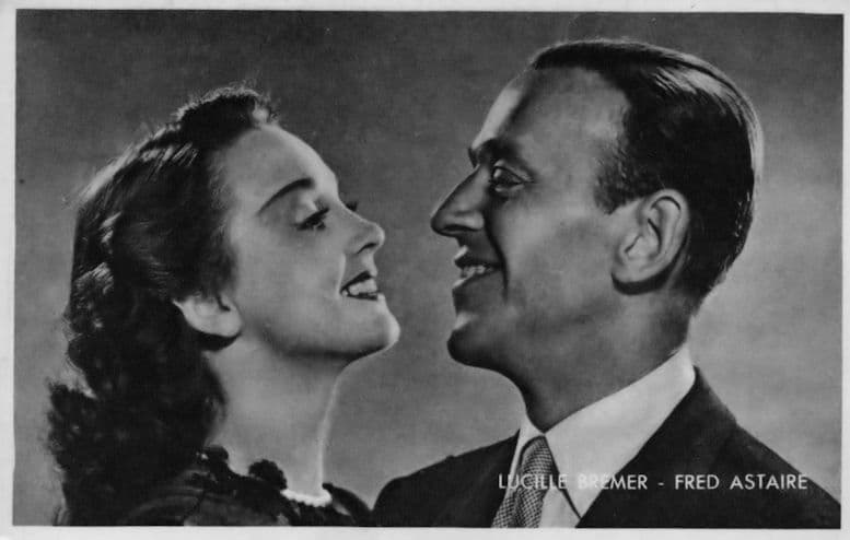 Lucille Bremer Fred Astaire Rare Kwatta Belgium Postcard Size Film Photo