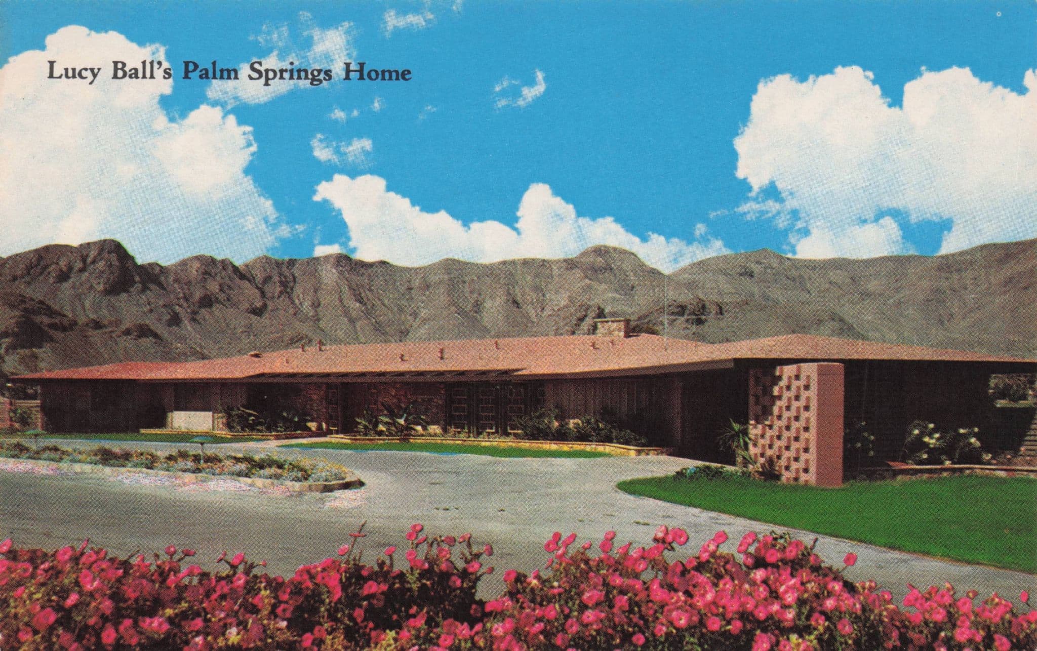 Lucy Ball's Palm Springs Home Stunning American Postcard