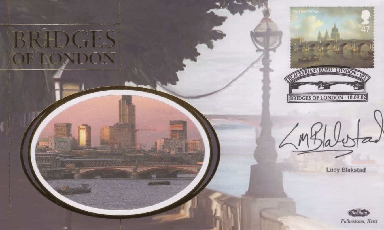 Lucy Blakstad Book Author BBC BAFTA Hand Signed London Bridge FDC