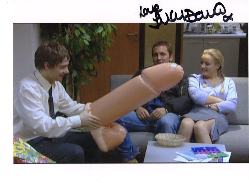 Lucy Davis The Office RISQUE 10x8 Large Hand Signed Photo