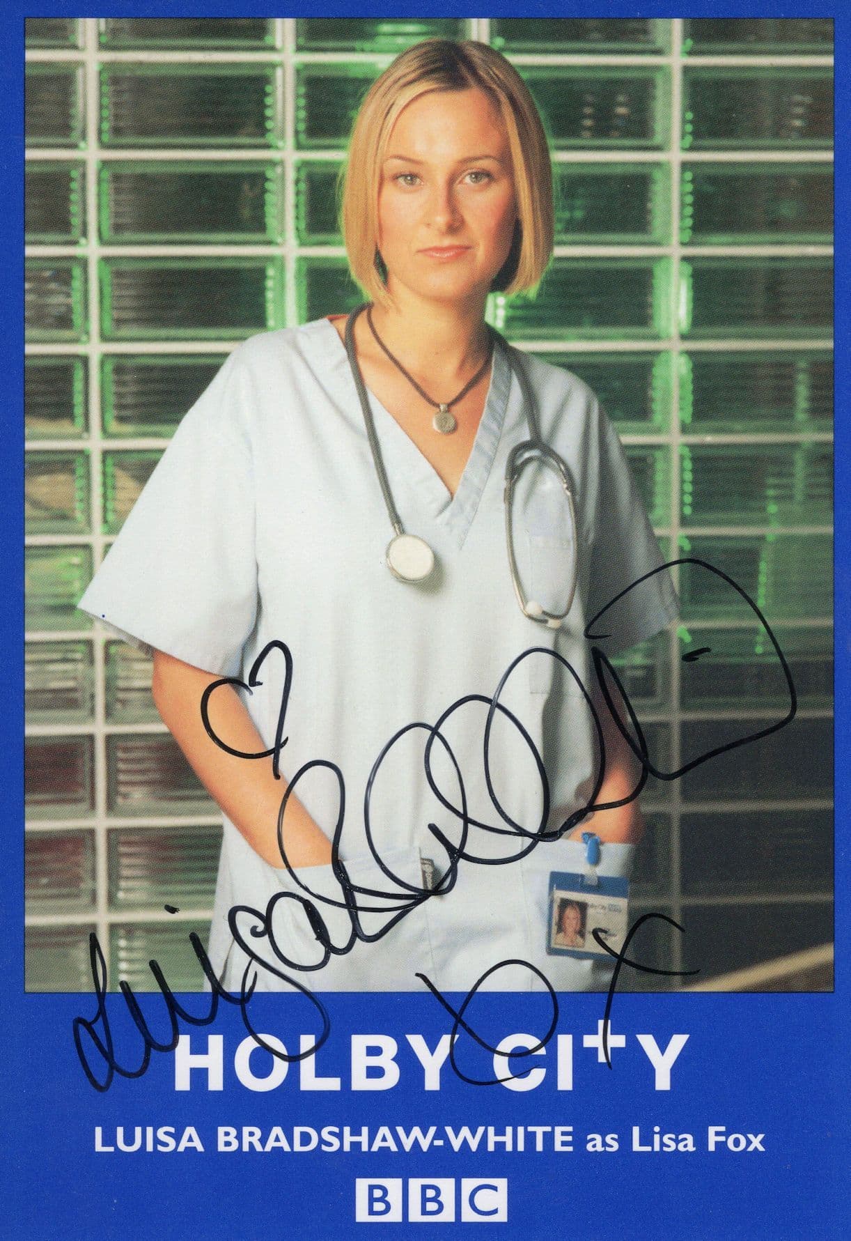 Luisa Bradshaw White Holby City Hand Signed Cast Photo