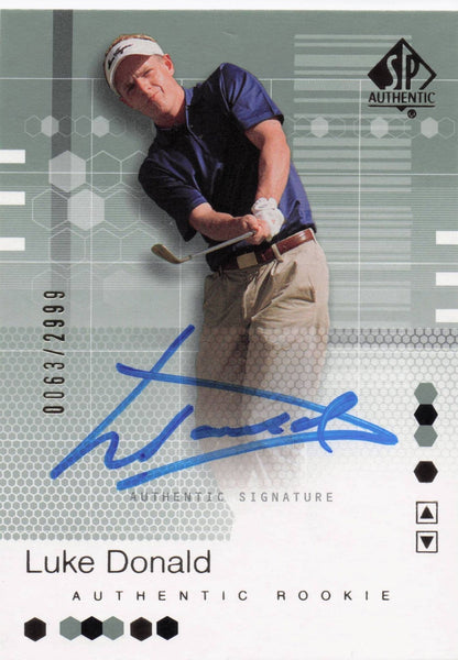Luke Donald Authentic Rookie 2002 Golf SP Hand Signed Autograph Card