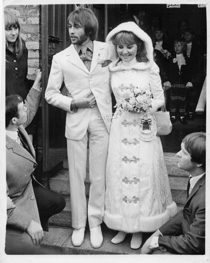 Lulu Wedding Day The Bee Gees 1969 10x8 Press Photo