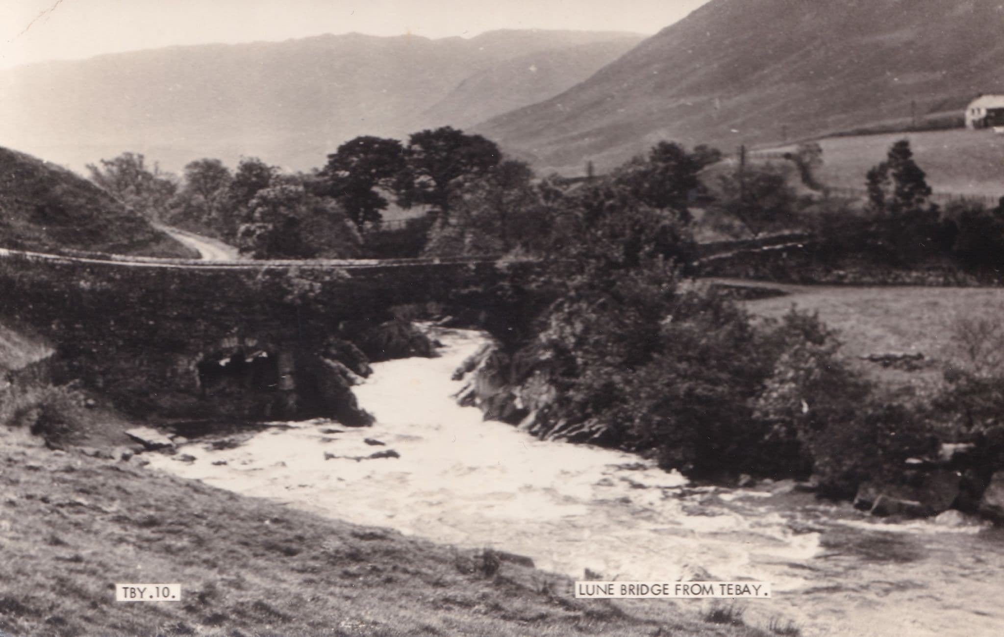 Lune River Bridge Tebay Cumbria Friths Real Photo Postcard