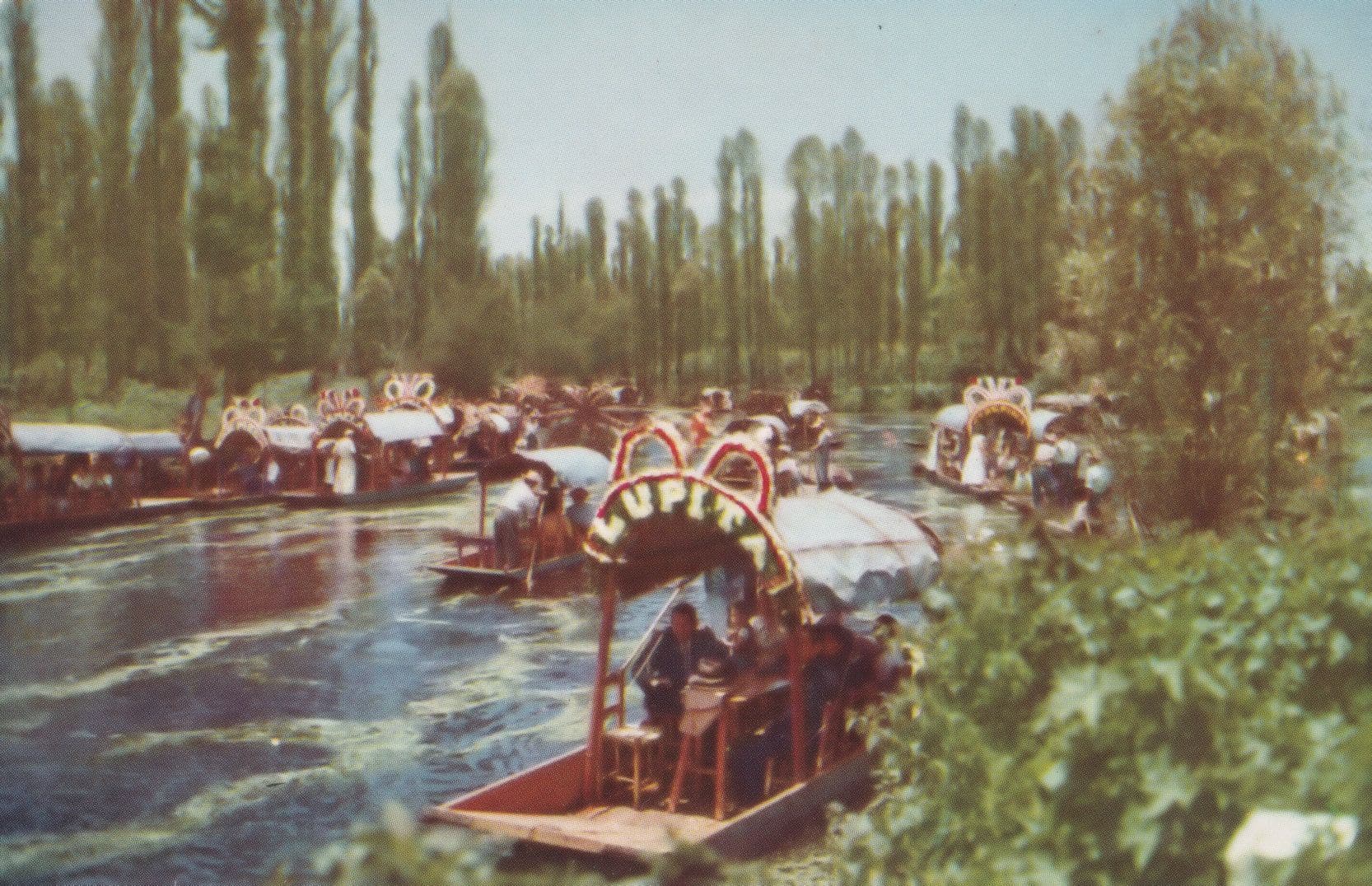 Lupita Floating Boat Mexico Xochimilco Postcard