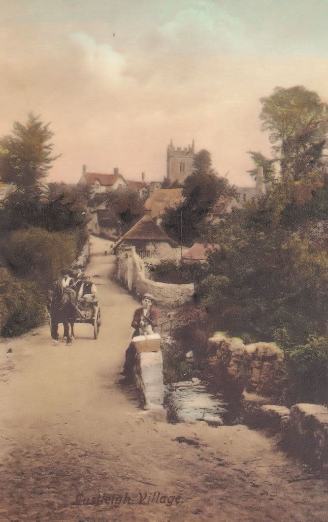 Lustleigh Dairy Devon Cream By Post Advertising Postcard
