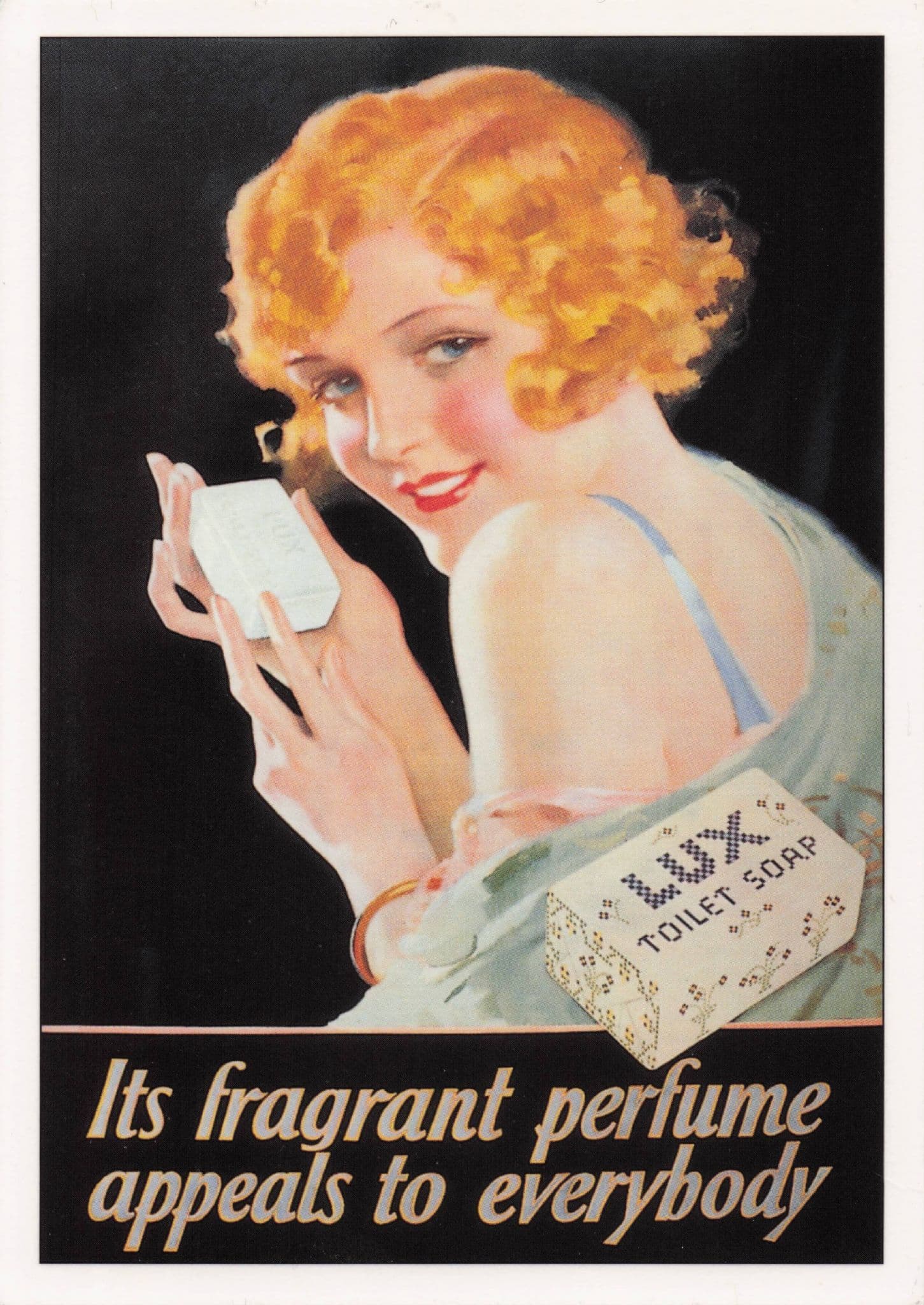 Lux Toilet Soap Fragrant Perfume Glamour Lady Poster Advertising Postcard