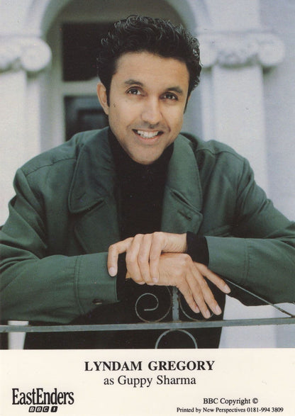 Lyndham Gregory as Guppy Sharma Hand Signed Eastenders Cast Card