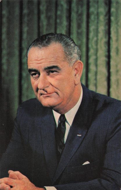 Lyndon Baines Johnson USA President Photo Postcard