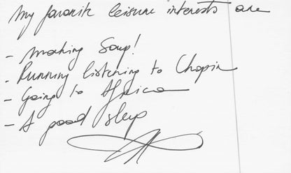 Lyne Renee of Motherland I Like Making Soup Hand Signed Card