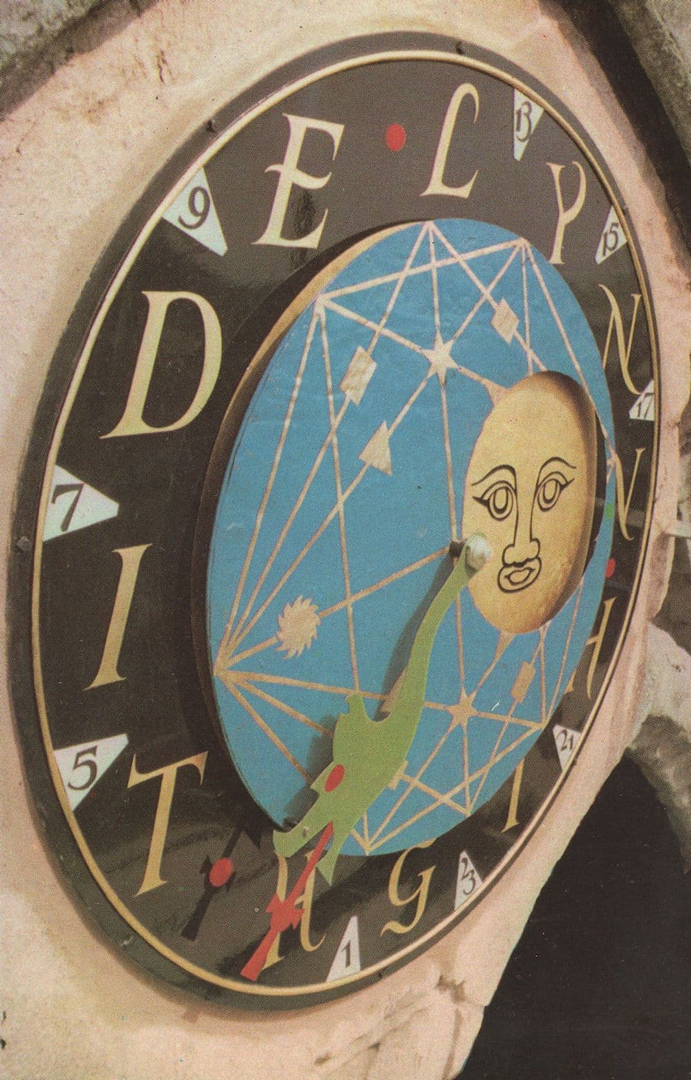 Lynnhightide Moon Dial at St. Margarets Church Norfolk Postcard