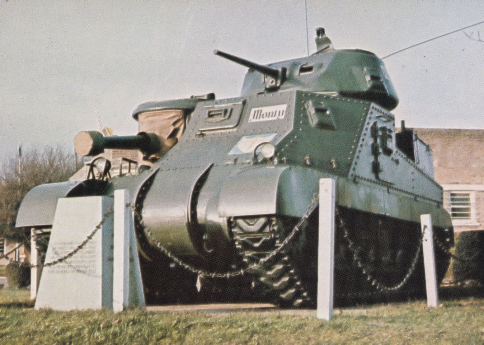 M3 Grant Field Marshal Montgomery Tank Cambridge Postcard