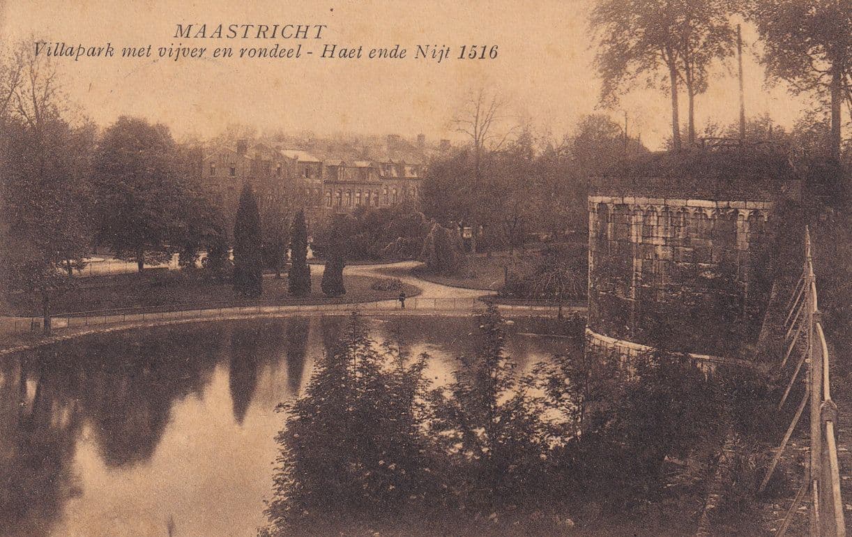 Maastricht in 1516 Antique Medieval Painting Dutch Postcard