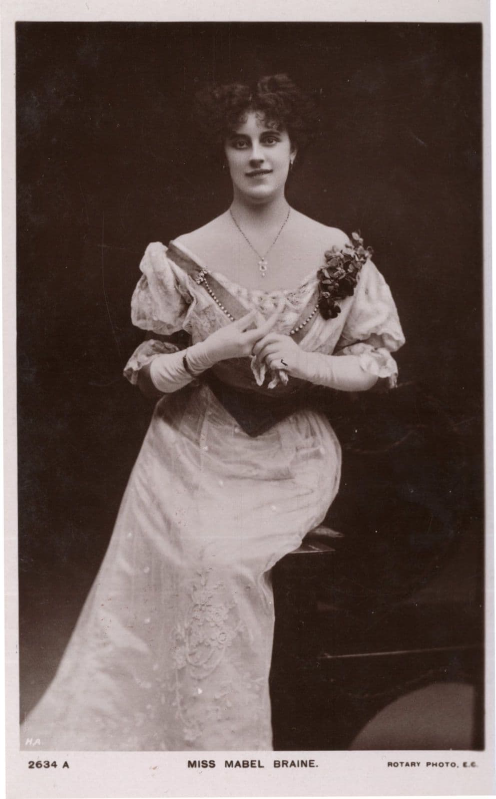Mabel Braine Historic Opera Contralto Rare Rotary RPC Postcard