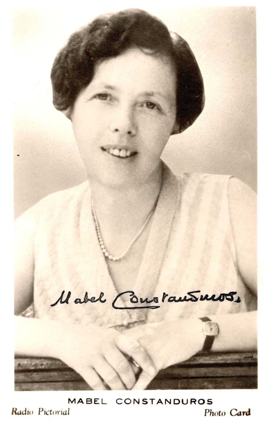 Mabel Constanduros Radio Pictorial Vintage Hand Signed Photo
