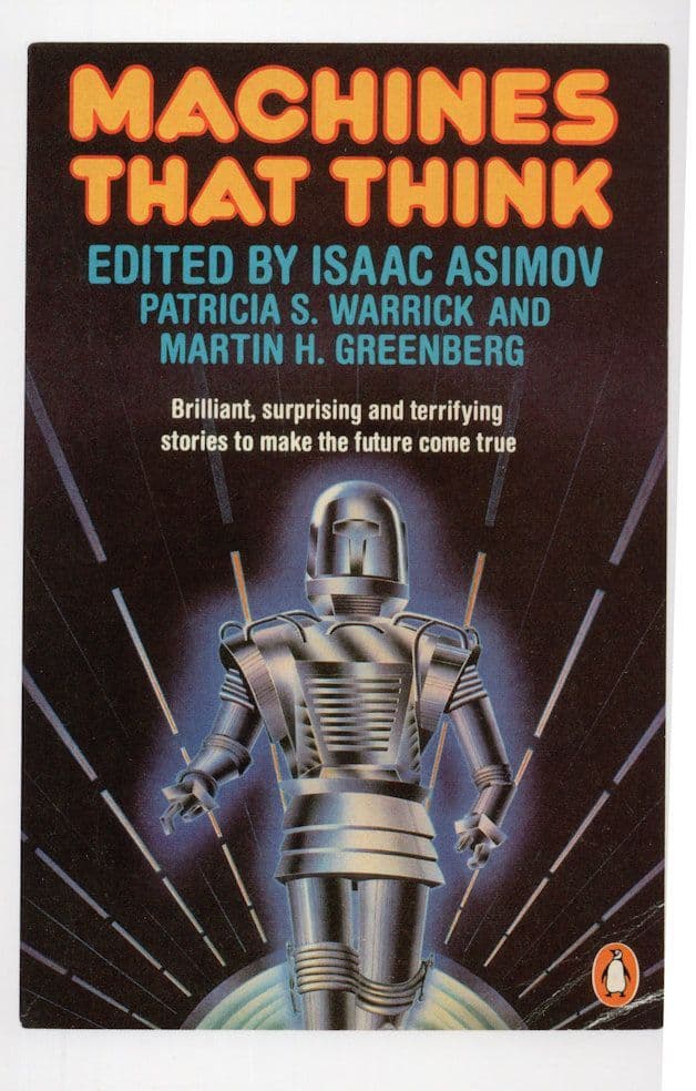 Machines That Think Robot 1985 Science Fiction Book Postcard