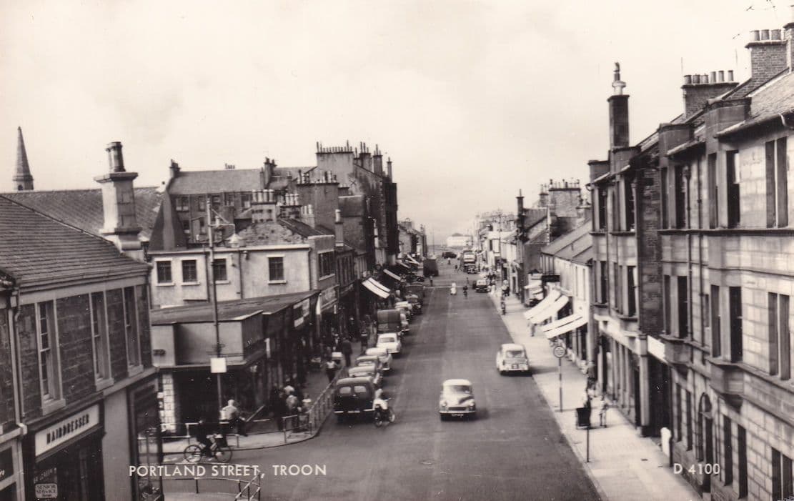 Mad Bicycles Hairdresser At Portland Street Troon Scottish Postcard