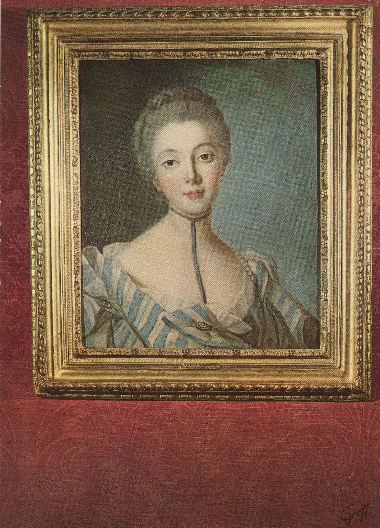 Madame Dupin Par Nattier French Painting Postcard