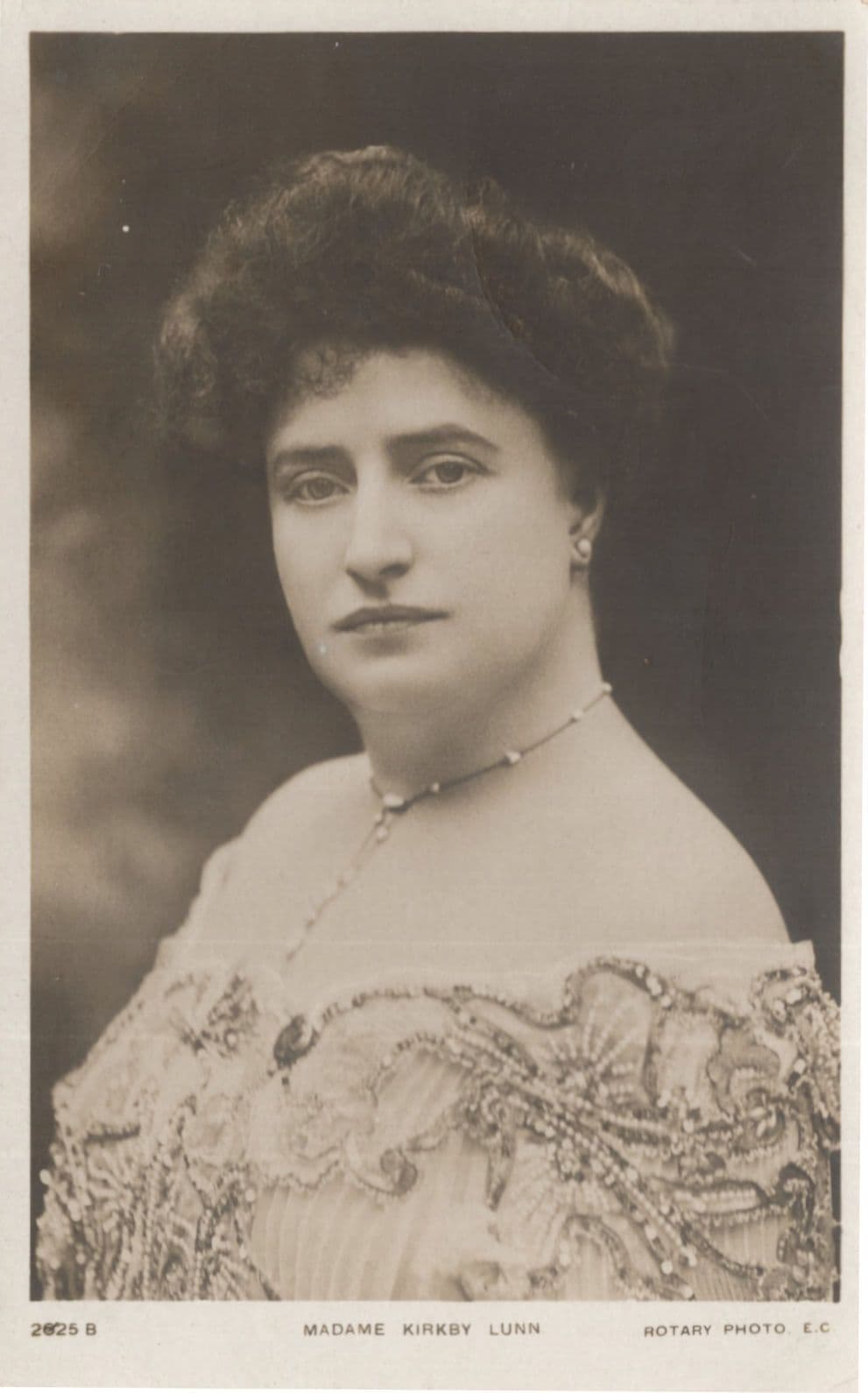 Madame Kirkby Lunn Opera Soprano Antique Rotary Postcard