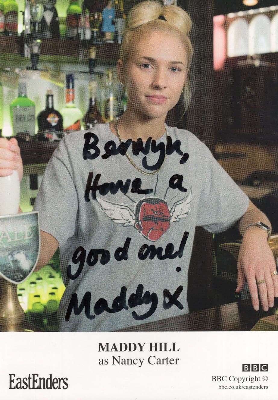 Maddy Hill as Nancy Carter Rare Eastenders Hand Signed Cast Card Photo (1)