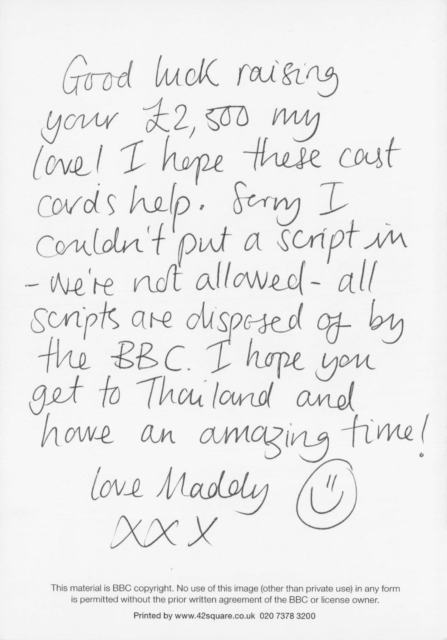 Maddy Hill BBC Eastenders Hand Signed Cast Photo & AMAZING REVERSE