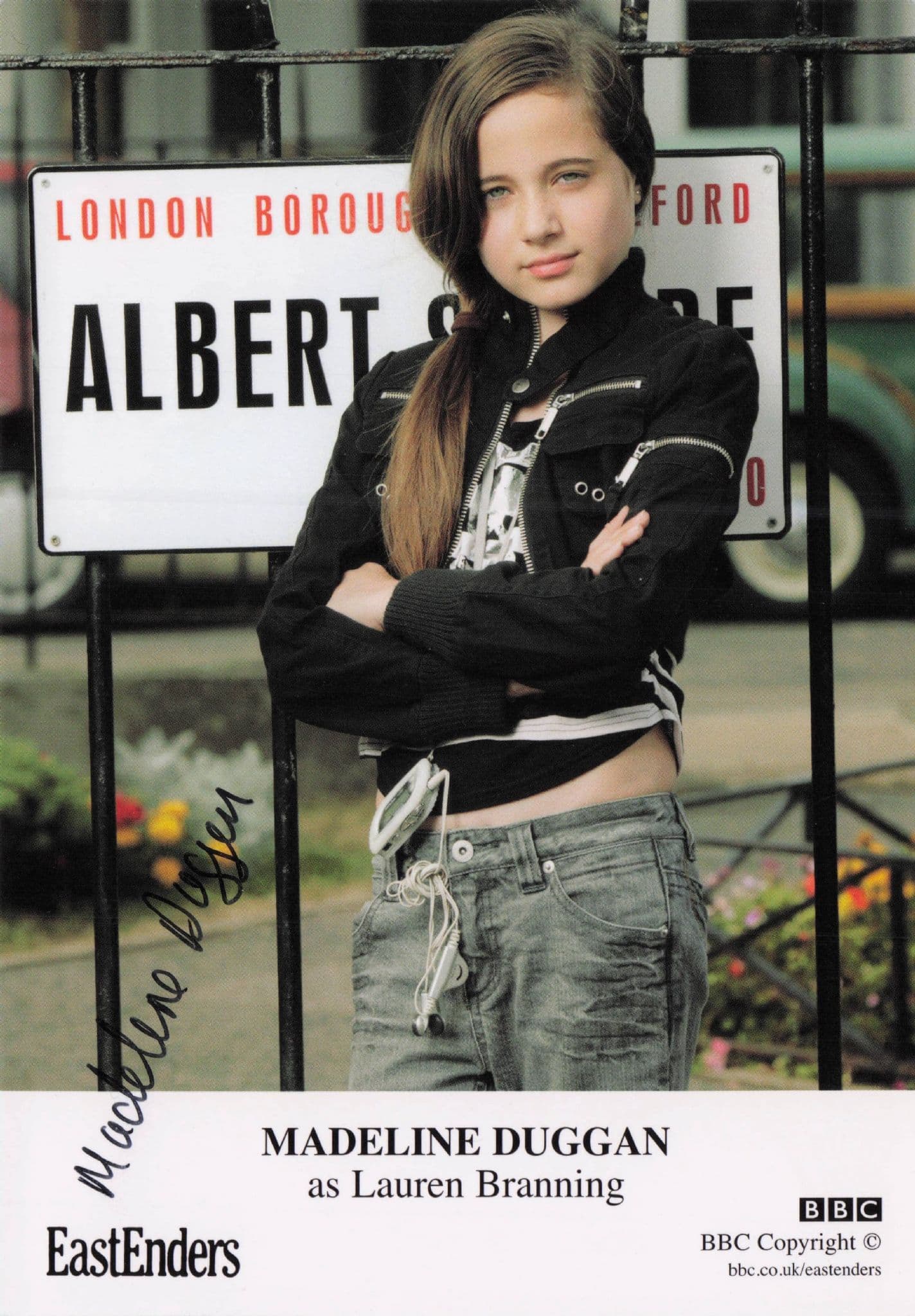 Madeline Duggan as Lauren Branning BBC Eastenders Hand Signed Cast Photo